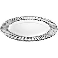 Тарелка «Дива»;стекло;D=32см;прозр.