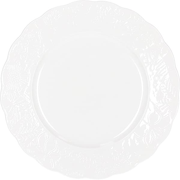 Тарелка «Поэма Лейс» десертная;фарфор;D=21см;белый