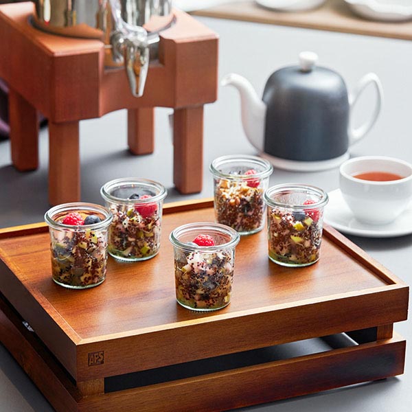 Ящик для подачи;акация;,H=10,5,L=29,B=18,5см;св.корич.