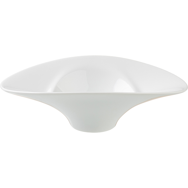 Салатник «Крушиал Дэт» овальный;фарфор;125мл;,H=50,L=162,B=110мм;белый