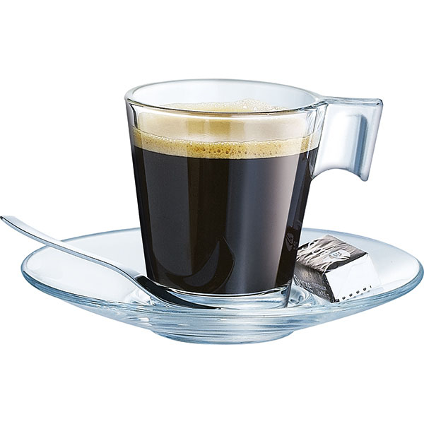 Блюдце «Арома»;стекло;D=120,H=21мм;прозр.