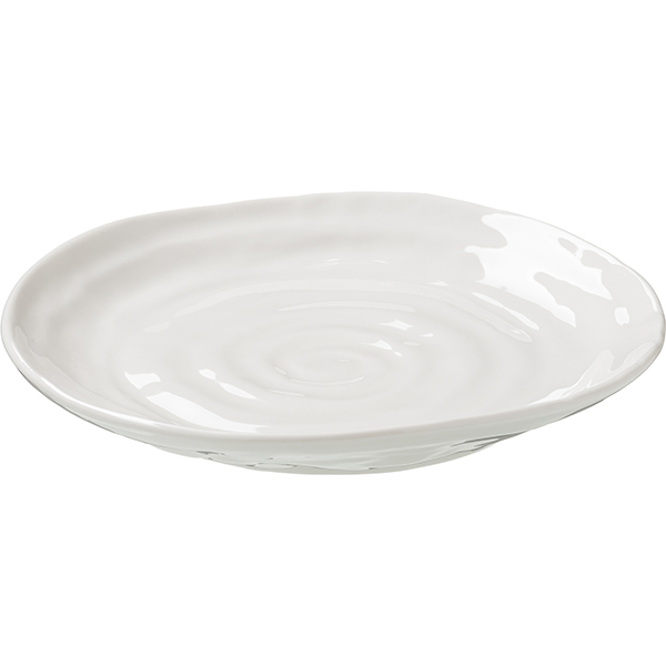 Тарелка «Милк»;фарфор;D=20см;белый