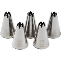 Насадка кондитерская «Закрытая звезда»[5шт];сталь нерж.;D=35/7,H=50мм