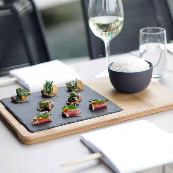 Поднос д/арт.641007,642035;бамбук;,H=17,L=370,B=240мм