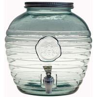 Банка-емкость с краном с крышкой;стекло;8л;D=14/17,H=24см;прозр.