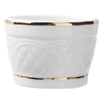 Салатник для комплимента «Афродита»;фарфор;65мл;D=60,H=45мм;белый,золотой