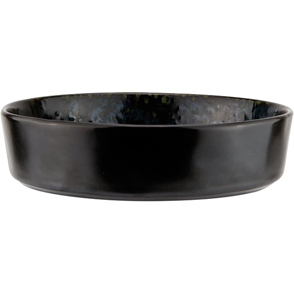 Тарелка глубокая «Фобос»;керамика;D=18см;черный,синий