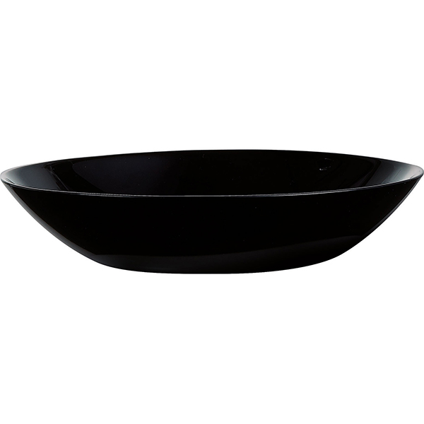 Тарелка глубокая «Эволюшн Блэк»;стекло;0,78л;D=200,H=42мм;черный