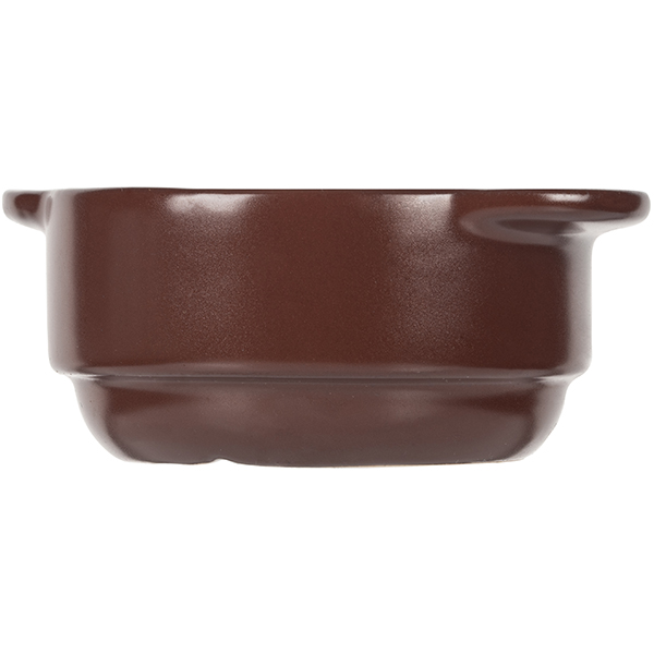 Чашка бульонная «Шоколад»;фарфор;300мл;D=115,H=55мм;тем.корич.