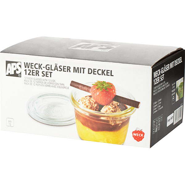 Стакан для подачи с крышкой набор[12шт];стекло;80мл;D=60,H=55мм