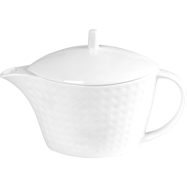 Чайник заварочный «Сатиник»;фарфор;400мл;,H=140,L=195,B=90мм;белый Чайник заварочный «Сатиник»;фарфор;400мл;,H=140,L=195,B=90мм;белый