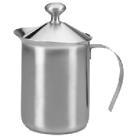 Молочник с прессом «Леопольд»;сталь нерж.;0,95л;,H=178,L=172,B=98мм;металлич.