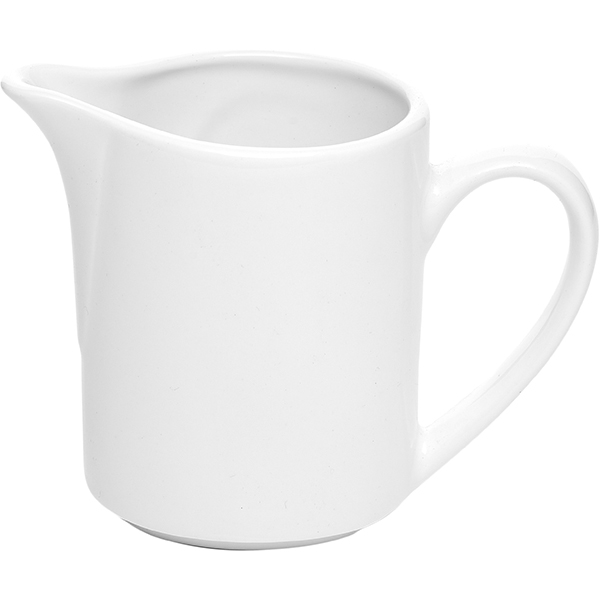 Молочник «Монако Вайт»;фарфор;142мл;,H=90,L=115,B=50мм;белый