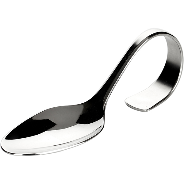 Ложка для комплимента;сталь нерж.;,H=40,L=130,B=45мм;металлич.