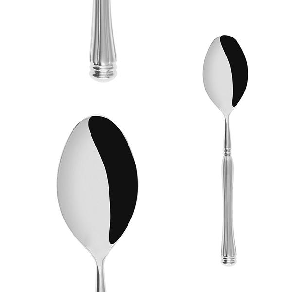 Ложка столовая «Адам»;хромоник. сталь;,L=20,2см;металлич.