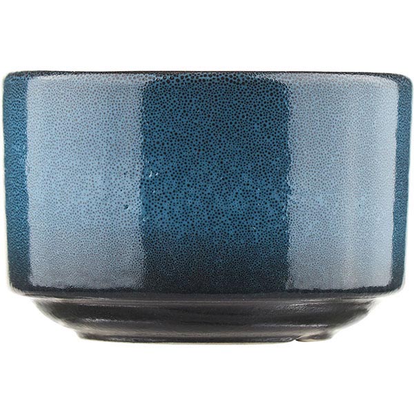 Сахарница б/крышки «Млечный путь голубой»;фарфор;350мл;D=100,H=65мм;голуб.,черный