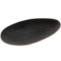 Блюдо для подачи «Кюпсели»;керамика;,L=33,B=19см;черный