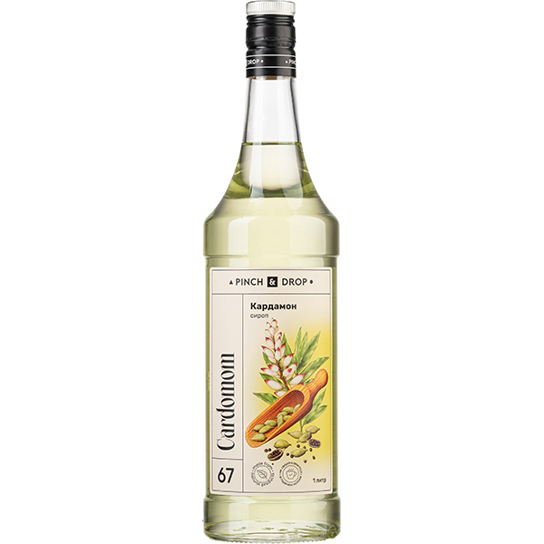 Сироп «Кардамон» Pinch&Drop;стекло;1л;D=85,H=330мм;белый