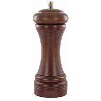 Мельница для соли;дерево,сталь нерж.;D=65,H=180мм;коричнев.