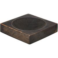 Тарелка квадратная;дуб;,H=45,L=200,B=200мм;тем.дерево
