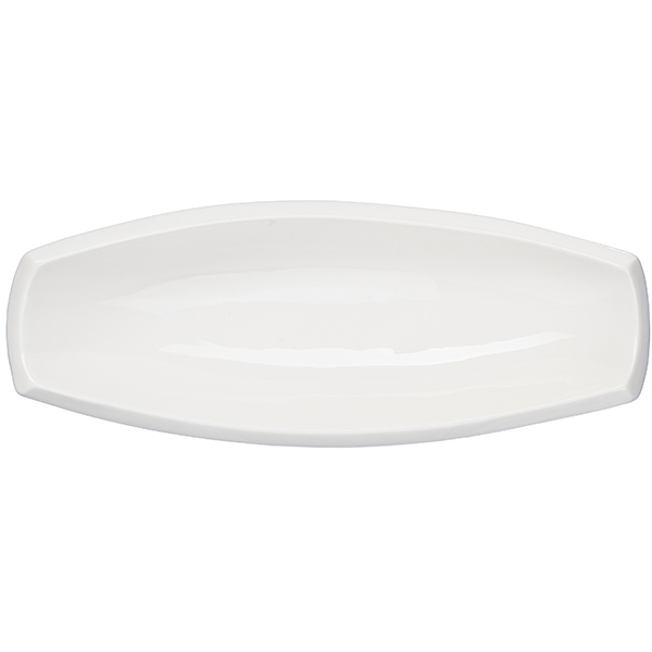 Салатник «Кунстверк» лодочка;фарфор;460мл;,H=55,L=300,B=120мм;белый