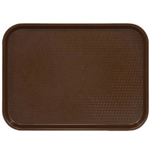 Поднос прямоугольный для Фаст Фуд;полипроп.;,L=41,B=30см;коричнев.