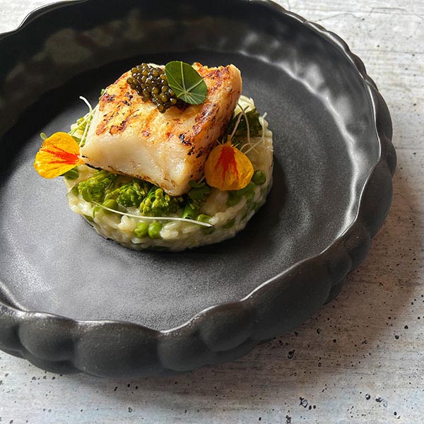 Тарелка «Ро Дизайн Бай Кевала» с бортом;керамика;D=245,H=55мм;черный