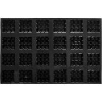 Форма кондитерская «Мини-пирог»[24шт];силикон,стеклопласт.;,H=3,L=7,B=7см