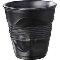 Стакан для горячих напитков «Фруассэ» для капучино;фарфор;180мл;D=85,H=85мм;черный