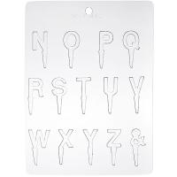 Форма для шоколада «Английские букв 14 шт д/торта»;полиэтилен;,L=24,B=18,5см