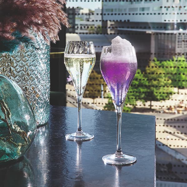 Бокал-флюте «Симетри»;хр.стекло;160мл;D=65,H=198мм;прозр.