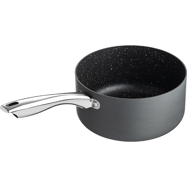 Сотейник «Уитфорд»;алюм.литой,сталь нерж.;3л;D=20,H=10см;граф.,черный