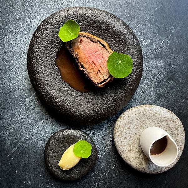 Тарелка «Студио Ро»;керамика;D=158,H=32мм;серый