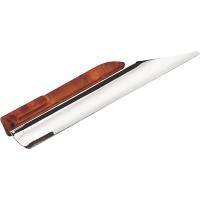 Скребок для уборки стола;сталь нерж.,дерево;,L=140,B=32мм;металлич.,бежев.