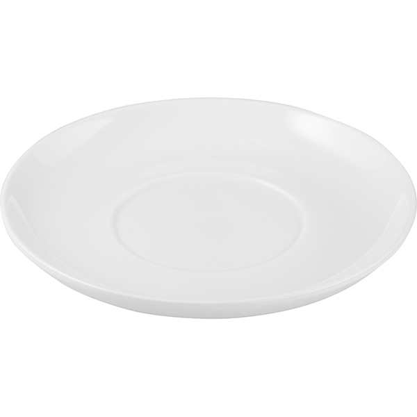 Блюдце «Полар»;фарфор;D=120/55мм;белый