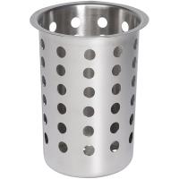 Подставка для столовых приборов;сталь нерж.;D=97,H=137мм;металлич.