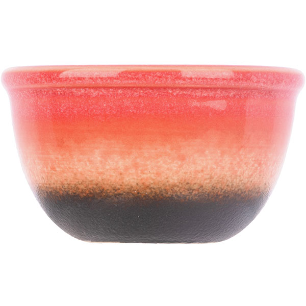 Соусник «Агат»;фарфор;50мл;D=60,H=35мм;красный