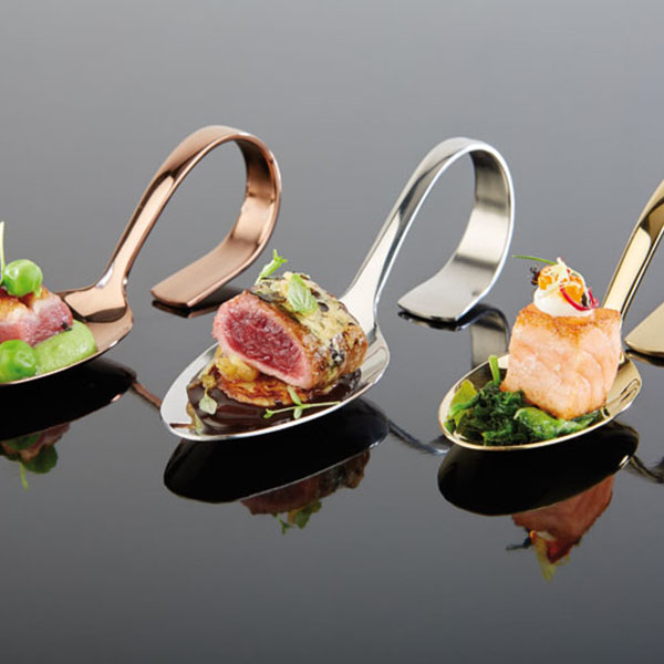 Ложка д/этажерки;сталь нерж.;,H=40,L=130,B=45мм;металлич.