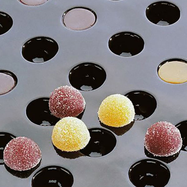 Форма кондитерская «Полусфера»[96шт];силикон,стеклопласт.;D=26,H=16мм