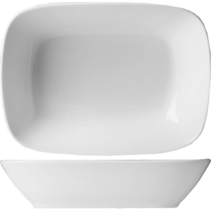 Блюдо «Энтотел» прямоугольное;фарфор;,H=23,L=125,B=85мм;белый