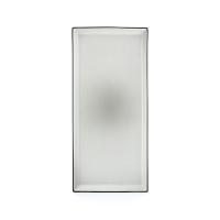 Блюдо «Экинокс» прямоугольное;керамика;,H=18,L=325,B=150мм;серый