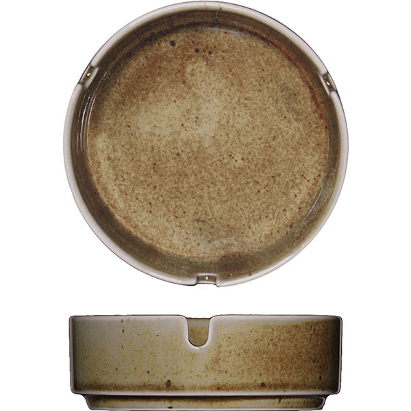 Пепельница «Кантри Стайл»;фарфор;D=11,H=3см;зелен.