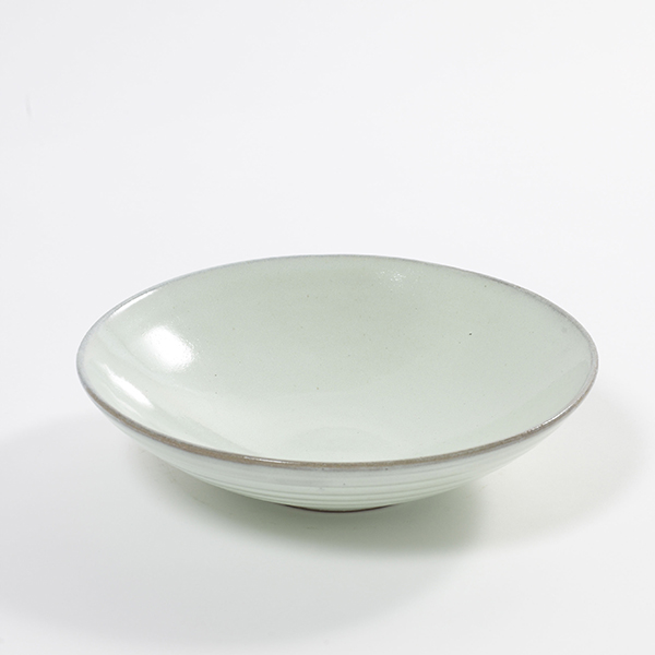 Тарелка глубокая «Аква»;керамика;D=23,H=6см;св.зелен.