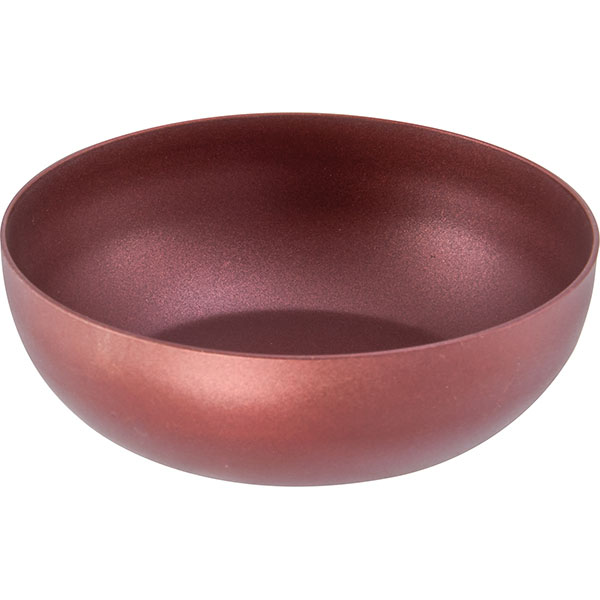 Соусник «Леванте»;сталь нерж.;50мл;D=75,H=25мм;бордо,матовый