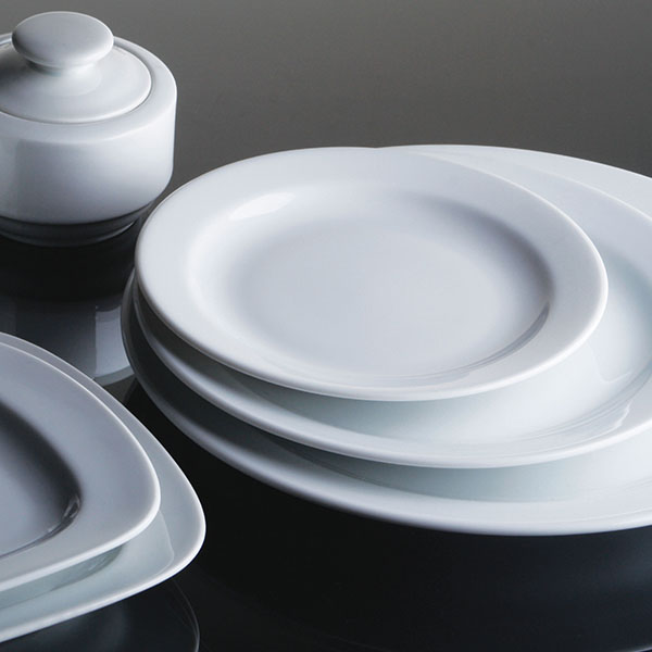 Тарелка «Прага» мелкая;фарфор;D=190,H=25мм;белый