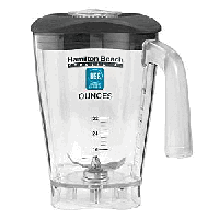 Колба д/бленд.1G915;пластик;1л;,H=24,L=24,B=19см;прозр.,черный