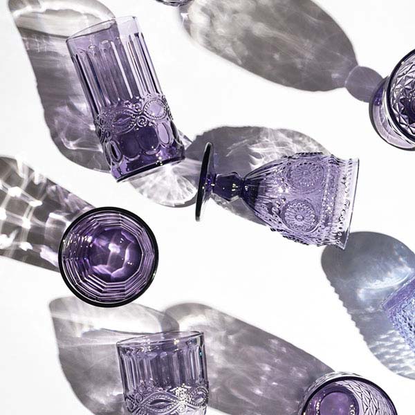 Бокал для вина;стекло;310мл;D=86,H=163мм;фиолет.