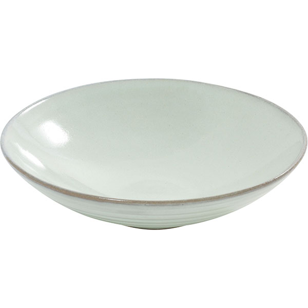 Тарелка глубокая «Аква»;керамика;D=23,H=6см;св.зелен.