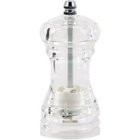Мельница для соли/перца керамический механизм;акрил,сталь нерж.;D=52,H=115мм;прозр.,серебрян.