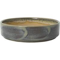 Тарелка «Аврора Революшн Гранит» с бортом;фарфор;1,065л;D=165,H=45мм;бежев.,коричнев.